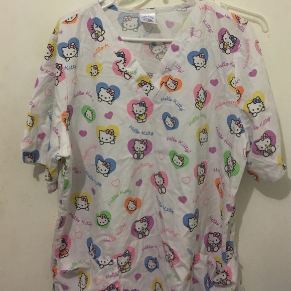 Hello Kitty scrub top