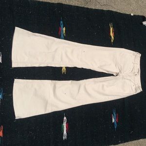 Bell bottom white pants