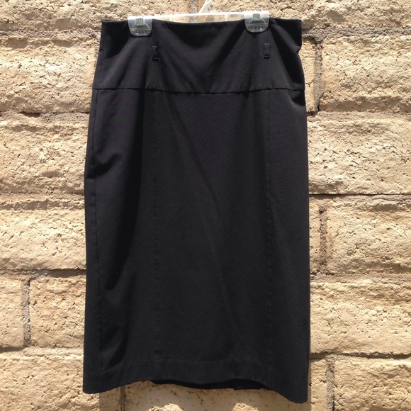 Black pencil skirt.