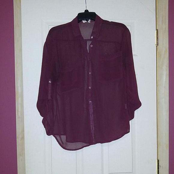 Sheer button up