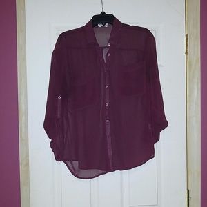 Sheer button up