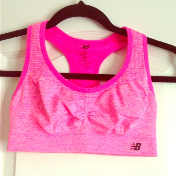 Hot Pink New Balance Sports Bra