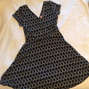 NWT black and cream dress