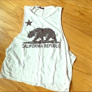 Brandy Melville Graphic California Muscle Tee