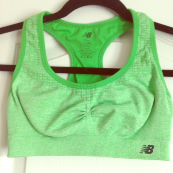 Lime Green New Balance Sports Bra