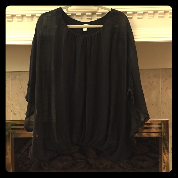 100% Pure Silk Top O/S