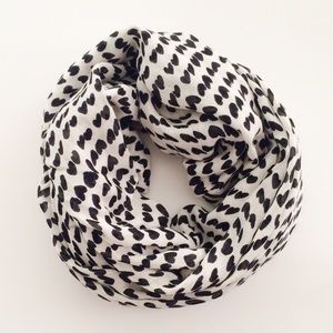 HOLD - J. Crew Factory Heart Print Scarf.