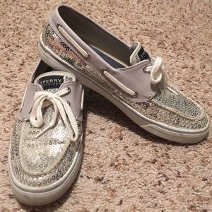 Sparkly Sperry top sliders