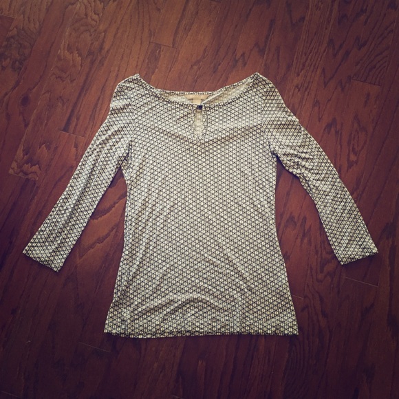 Patterned keyhole top from Banana Republic