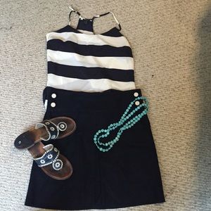 Nautical Blue & White striped JCrew tank!