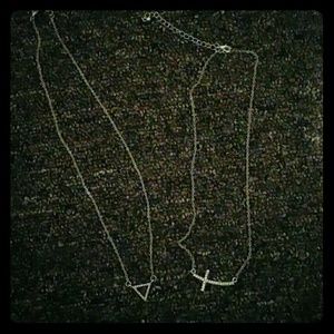 Silver dainty necklaces