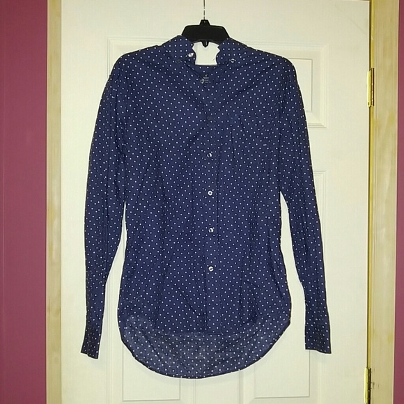 MENS polka dot button down