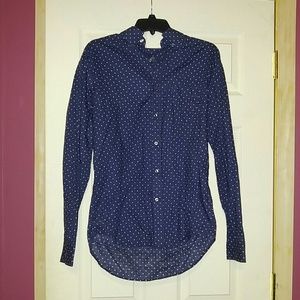MENS polka dot button down