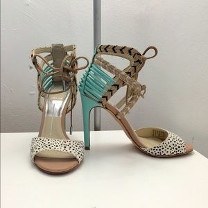 RESERVED❌Dolce vita mint spotted lace heels shoes