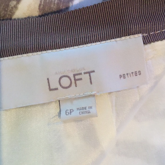 Tan White Brown pencil mini skirt. - Picture 3 of 3