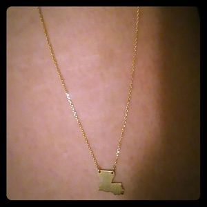 Dainty Louisiana State necklace