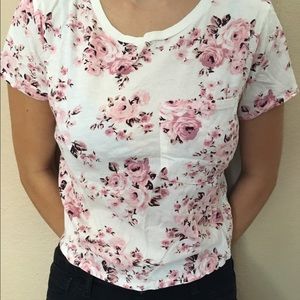 Floral pajama top