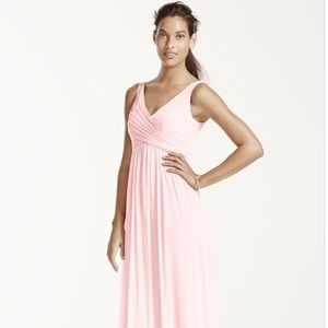 Long Mesh Dress with Cowl Back Detail