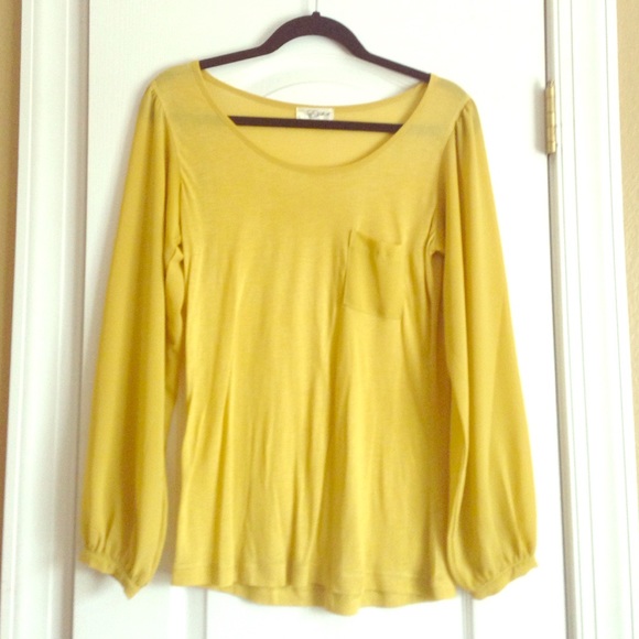 Mustard Blouse with Pocket