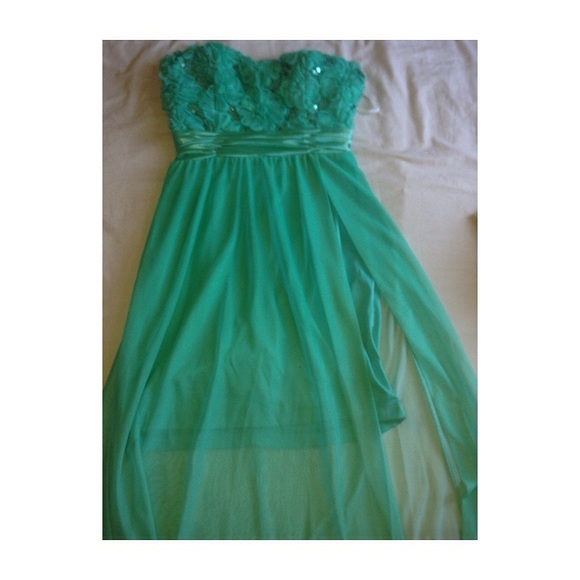 Green Ombré Prom Dress