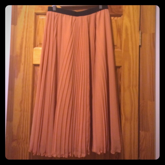 Orange Midi Skirt
