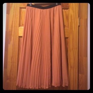 Orange Midi Skirt