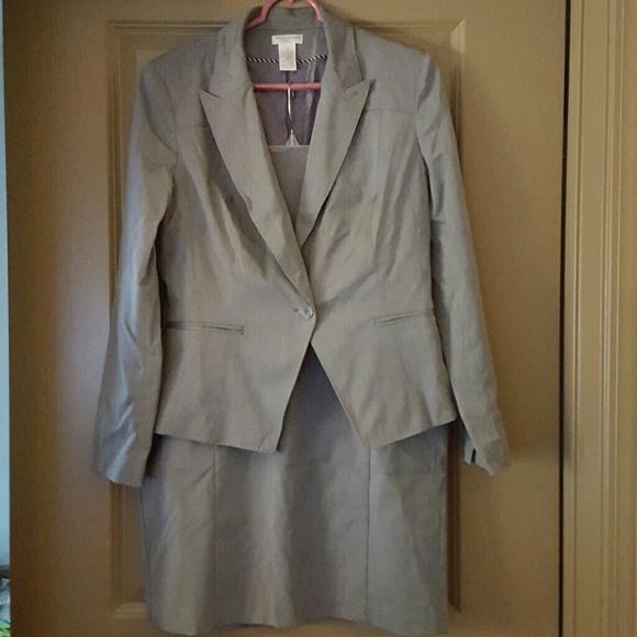 Gray Skirt Suit