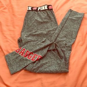 PINK Victoria's Secret Wisconsin Badgers Legging