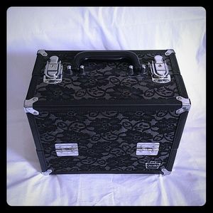 Caboodles Black Lace makeup train case