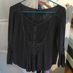 AE flowy blue blouse