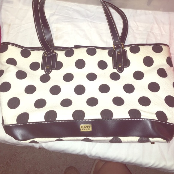 Maxx New York Handbags - Polka dot tote