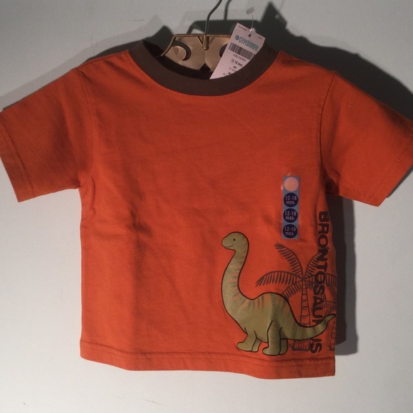 Gymboree orange dinosaur tee for 12-18 mos-NWT - Picture 2 of 6