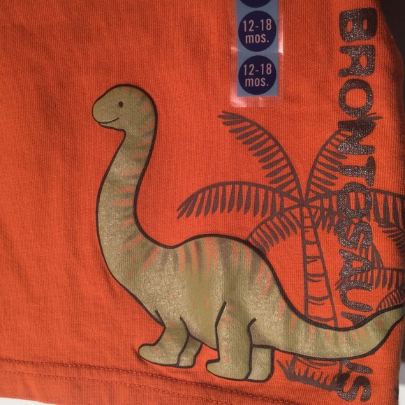Gymboree orange dinosaur tee for 12-18 mos-NWT - Picture 3 of 6