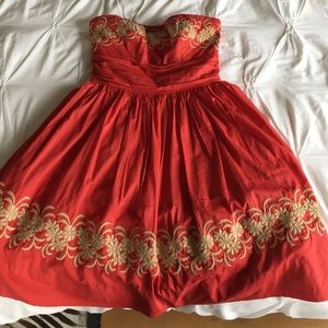 Anthropologie "Girls From Savoy" Dress w/pockets