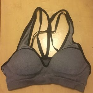 Victoria's Secret pink sport bra small black white