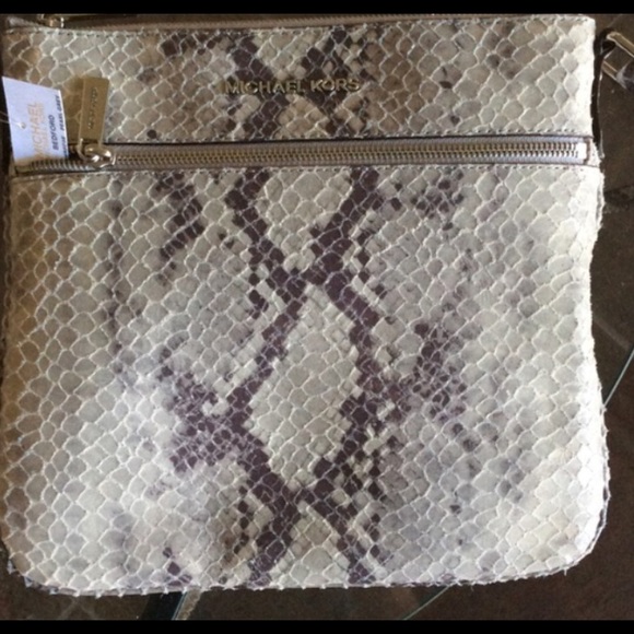 MICHAEL KORS BEDFORD Python crossbody