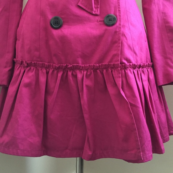 BB Dakota Jackets & Coats - BB Dakota pink trench ruffle coat. BB Dakota Jackets & Coats - BB Dakota pink trench ruffle coat.