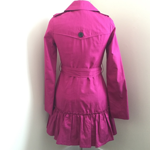 BB Dakota Jackets & Coats - BB Dakota pink trench ruffle coat. BB Dakota Jackets & Coats - BB Dakota pink trench ruffle coat.