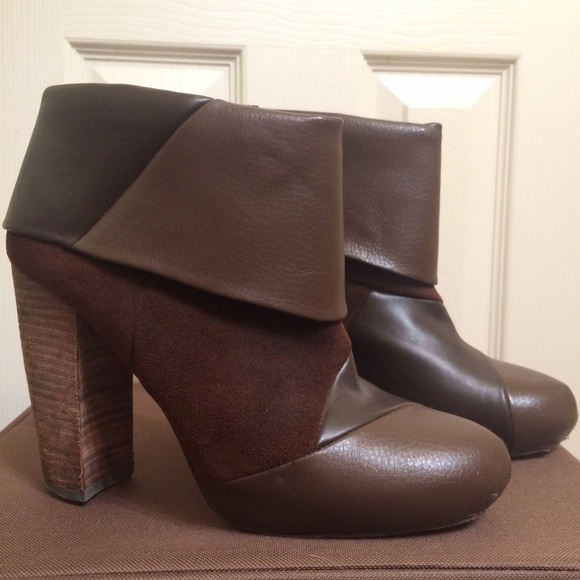 SOLD • Matt Bernson Leather Patchwork Booties