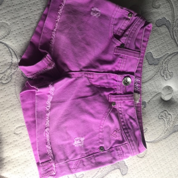 purple shorts