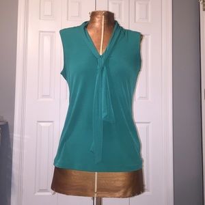 Green sleeveless Banana Republic top