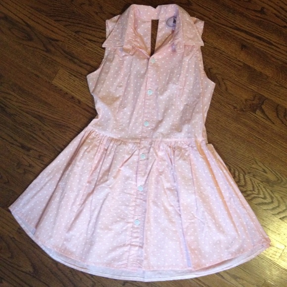 Dresses & Skirts - LOLITA BUTTON UP PASTEL POLKA DOT DRESS 🍓