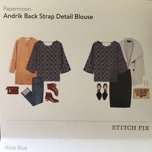 MAKE AN OFFER Blouse with strap back detail