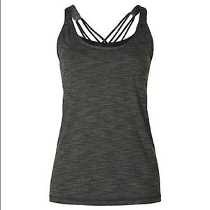 Lululemon Sunset Salutation Tank Green Butterfly