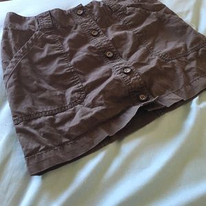 Olive green miniskirt