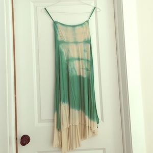 Free people strapless tie dye dress