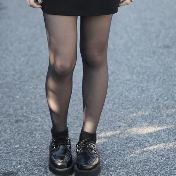 🕸 T.U.K. BLACK LEATHER CREEPERS 🕸
