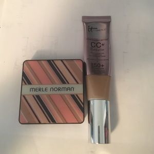 It's cosmetics CC+ cream & Merle Norman eyeshadow