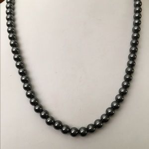 Hematite Bead Necklace