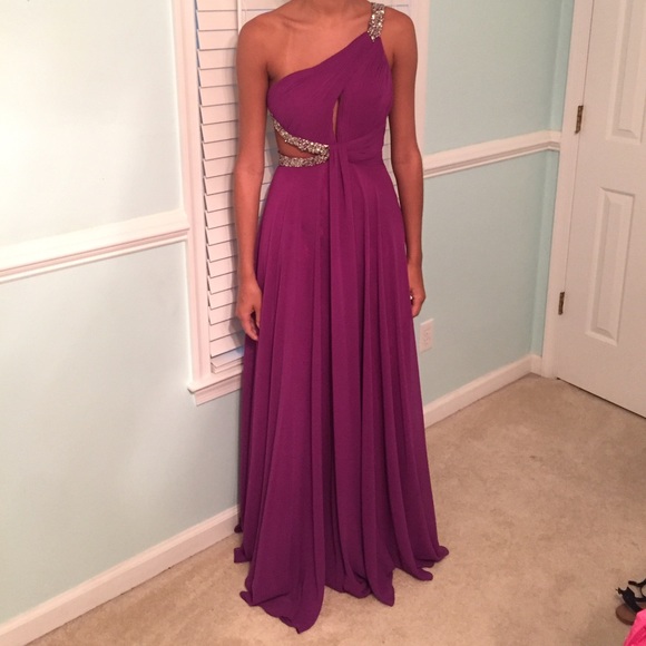 Purple prom dress ***like new*** - Picture 3 of 4